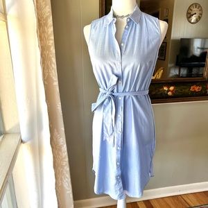 Banana Republic Sleeveless Shirt Dress
